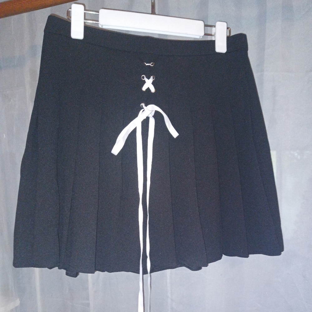 Black Pleated Skirt